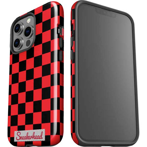 Sneakerhead Red Checkered iPhone 15 Pro Impact Case